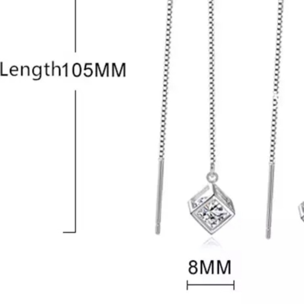 🌟 Sterling Silver 925 CZ Earrings - Picture 5 of 5